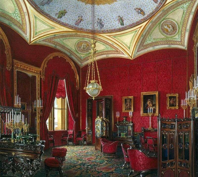 Tipi di stanze del palazzo dinverno. Il gabinetto dellimperatrice Alexandra Feodorovna   Edward Hau