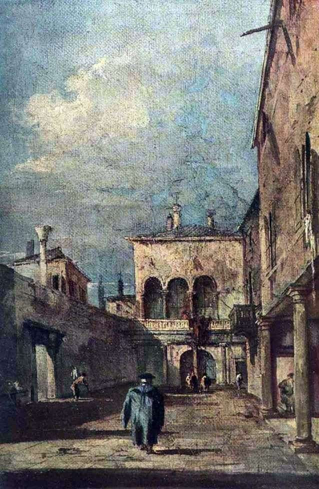 Cortile veneziano   Francesco Guardi
