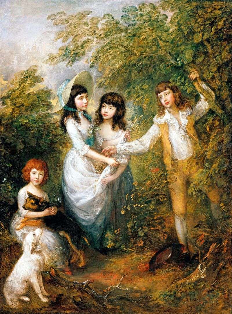 Ritratto di gruppo di bambini Marsh   Thomas Gainsborough