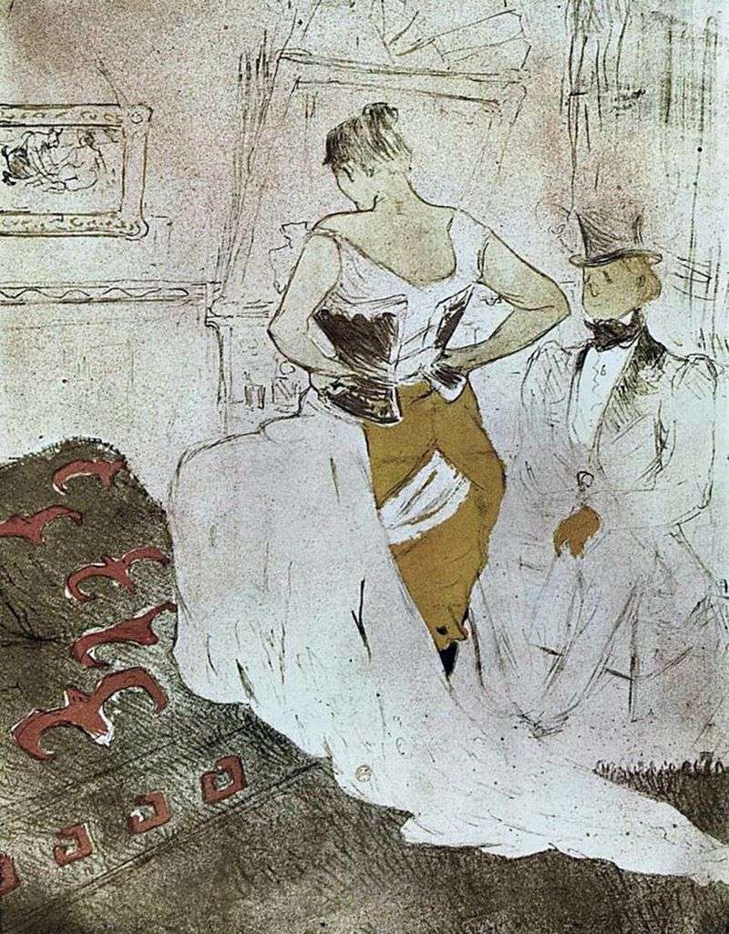 Ragazza corsetto   Henri de Toulouse Lautrec