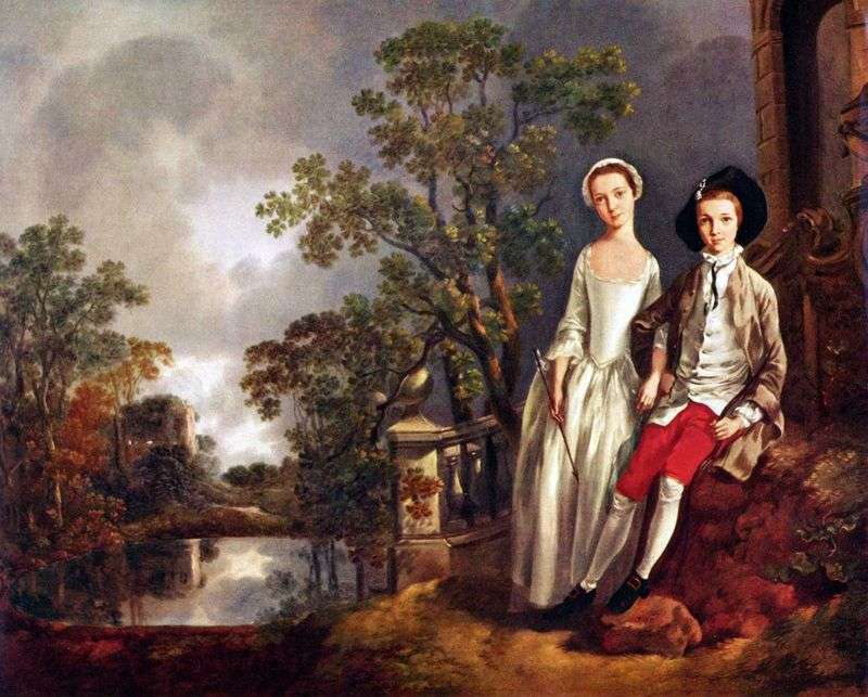 Ritratto di Eneaja Lloyd con suor Lucia   Thomas Gainsborough