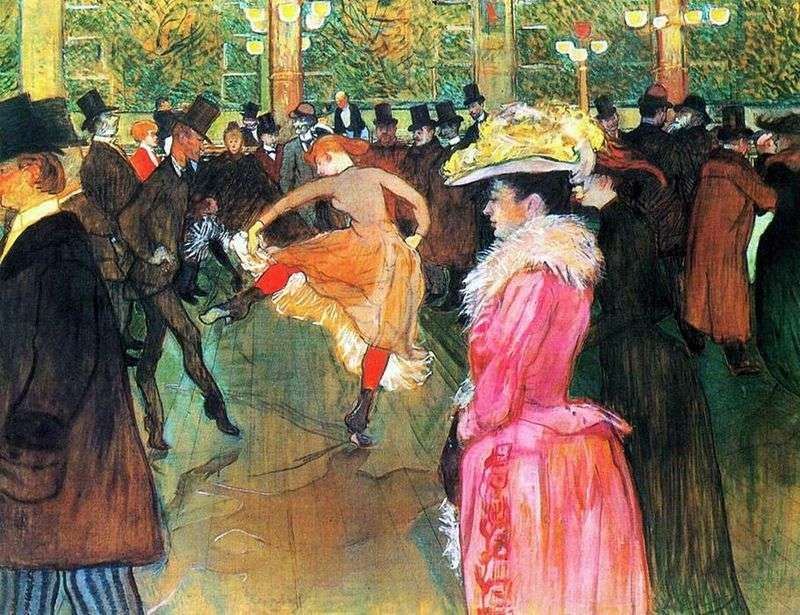 Danza al Moulin Rouge   Henri de Toulouse Lautrec