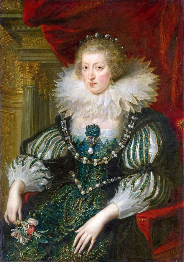 Ritratto di Anna dAustria   Peter Rubens
