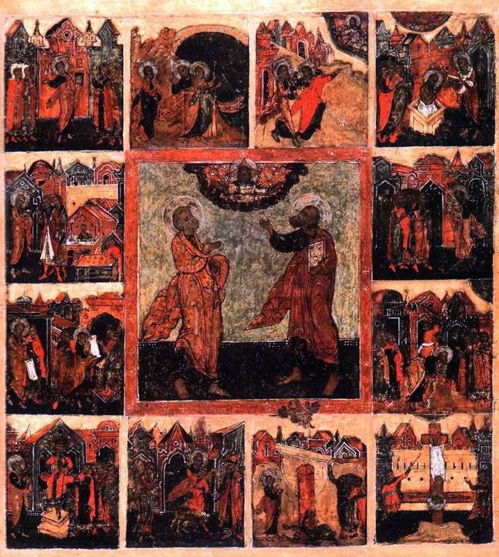 Primi Apostoli Pietro e Paolo, con atti in 12 sigilli