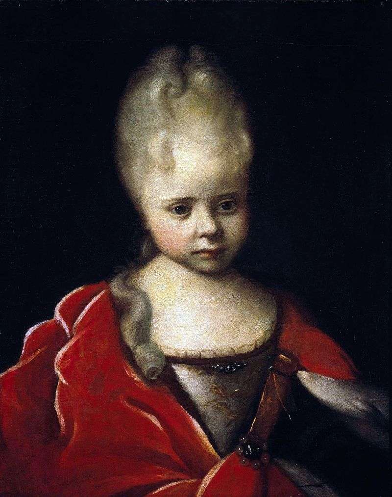 Ritratto di Elizabeth Petrovna da bambina   Ivan Nikitin