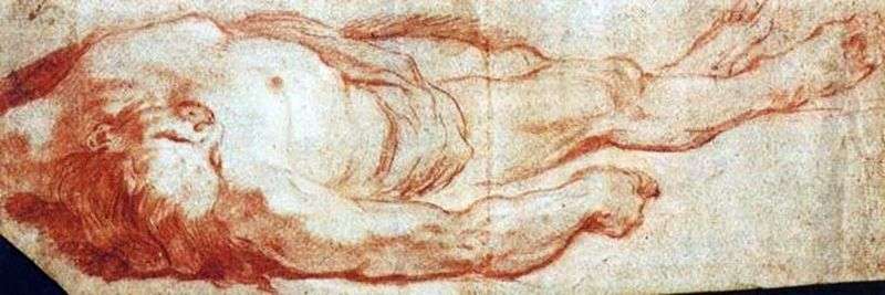Luomo disteso a terra   Giovanni Battista Tiepolo