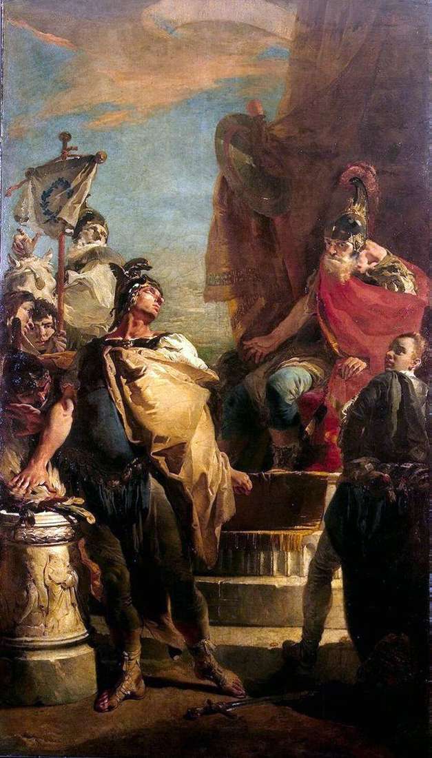 Muzio Scovola nel campo di Porsenna   Giovanni Battista Tiepolo