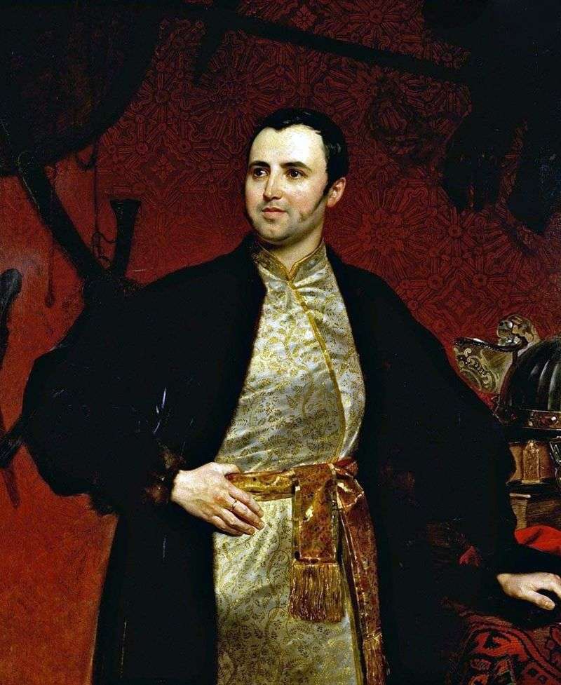 Ritratto del principe M. A. Obolensky   Karl Bryullov