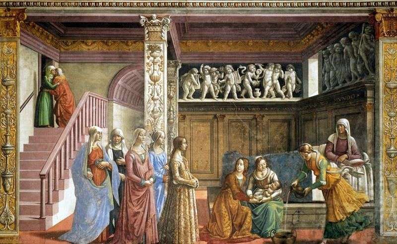 Nascita di Maria   Domenico Ghirlandaio