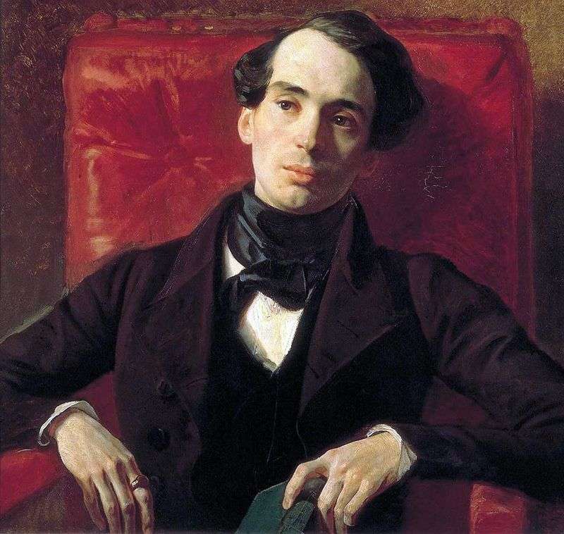 Ritratto dello scrittore A. N. Strugovshchikov   Karl Bryullov
