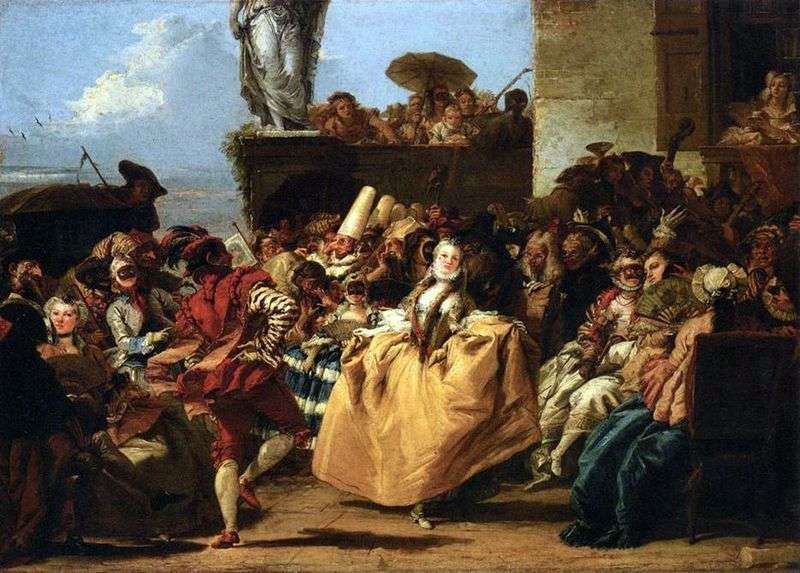 Carnival Scene, o Minuet   Giovanni Domenico Tiepolo