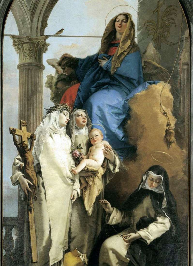 Apparizione della Vergine da parte di santi domenicani   Giovanni Battista Tiepolo