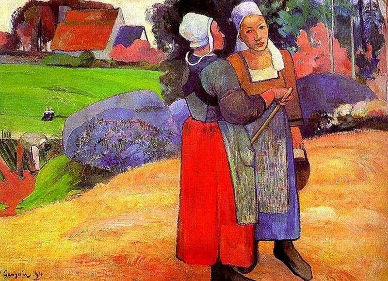 Contadine bretoni   Paul Gauguin