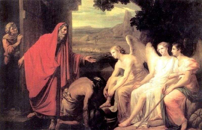 La comparsa di tre angeli ad Abramo da parte della quercia di Mambrea   Karl Bryullov