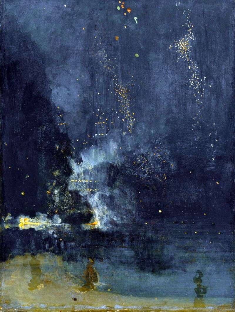 Notturno in nero e oro. Missile Falling   James Whistler
