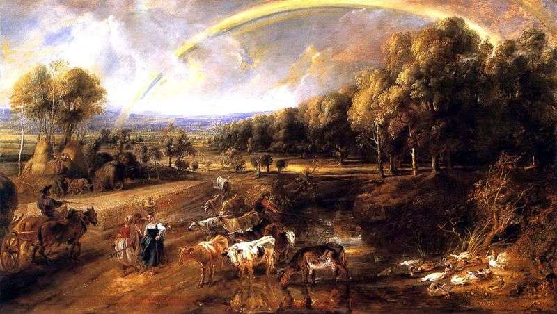 Paesaggio arcobaleno   Peter Rubens