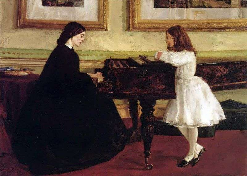 Al piano   James Whistler