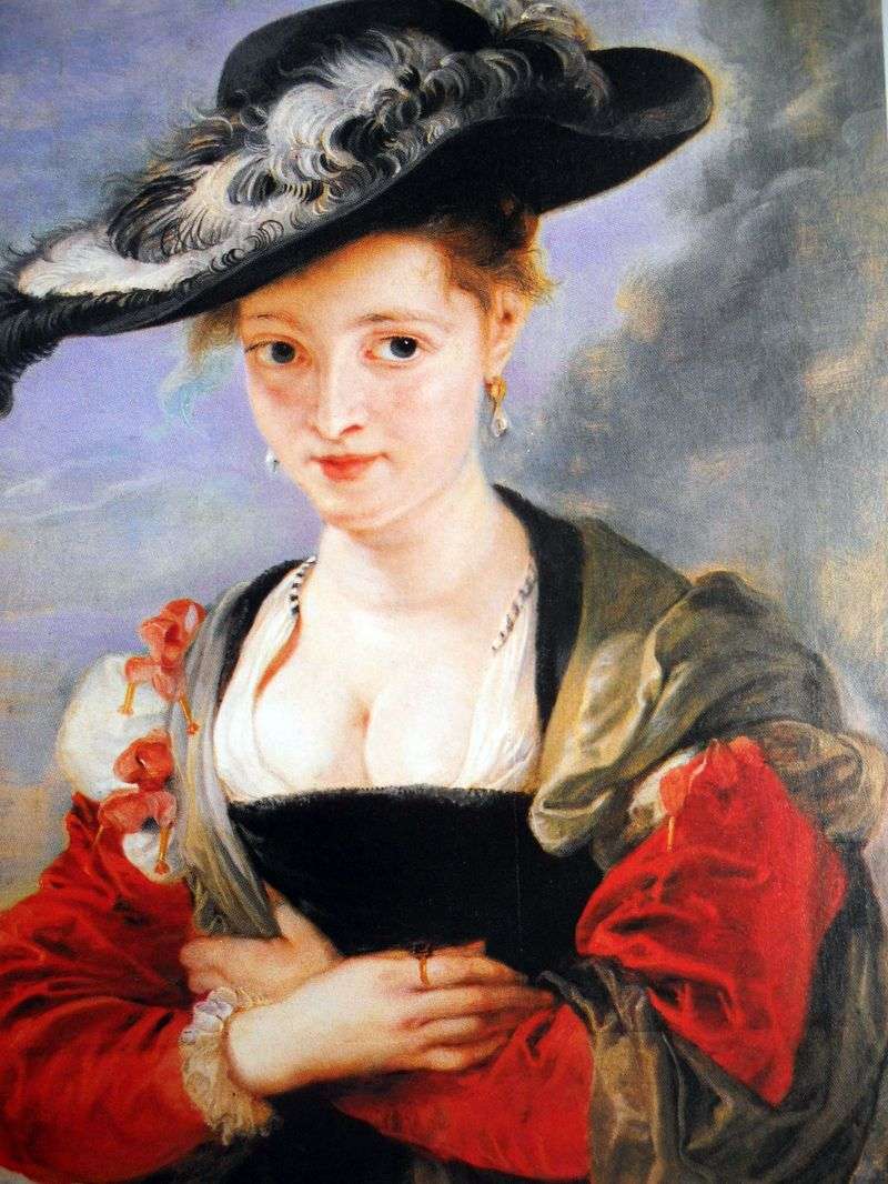 Ritratto di signora con cappello di paglia   Peter Rubens