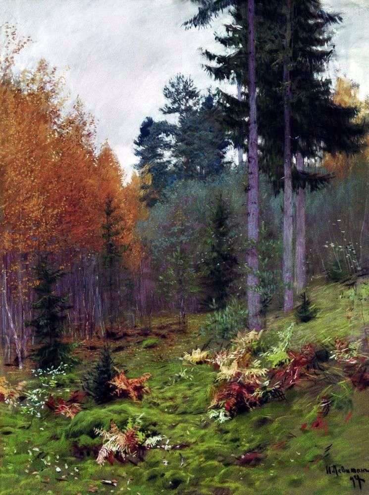 Nella foresta in autunno   Isaac Levitan