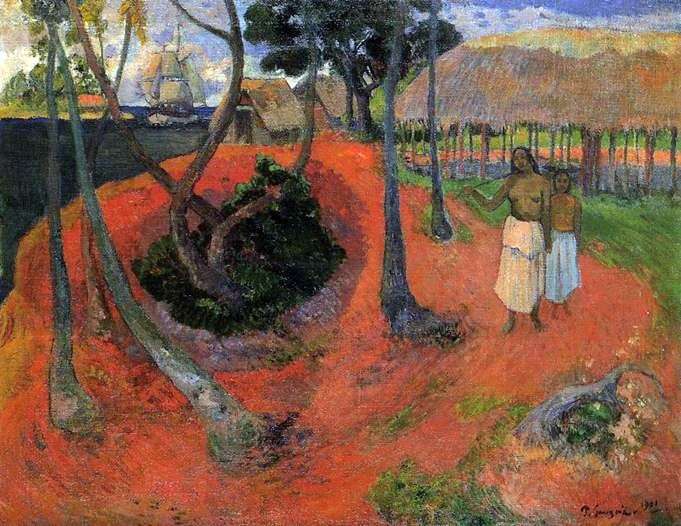 Idillio a Tahiti   Paul Gauguin