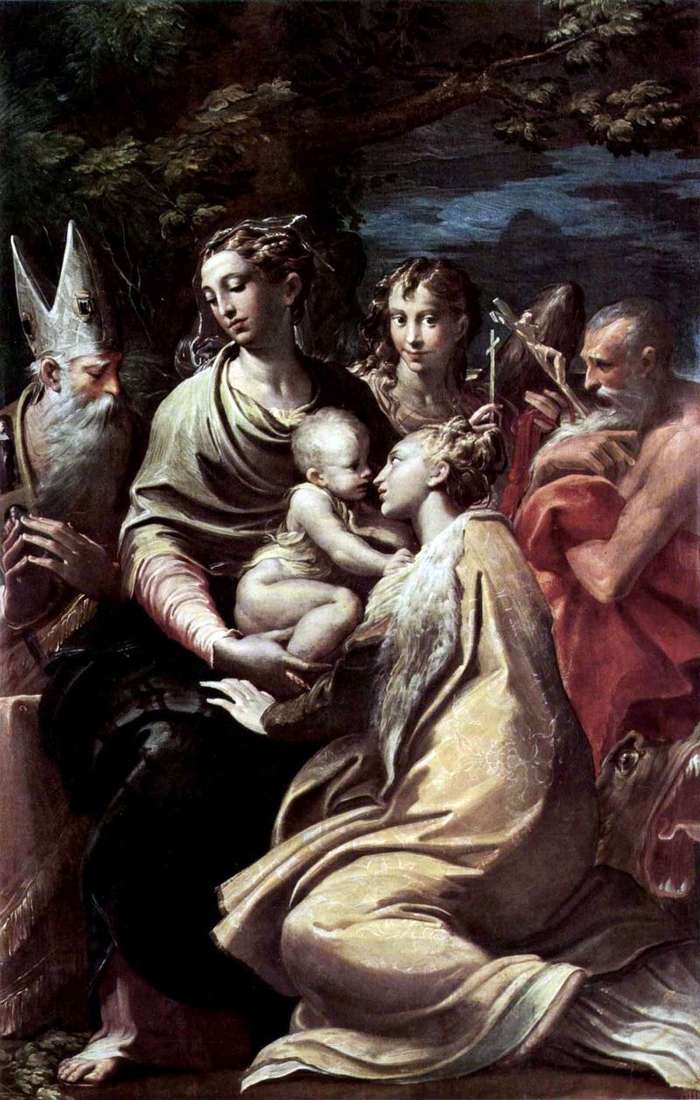 Madonna con Santa Margherita e altri santi   Francesco Parmigianino