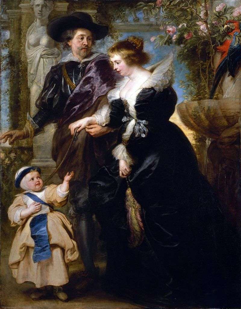 Rubens, sua moglie e suo figlio   Peter Rubens