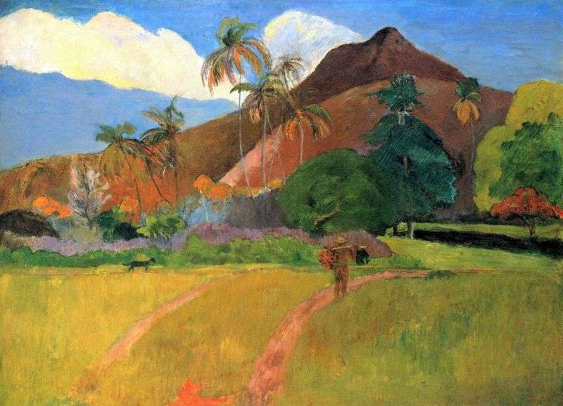 Montagne in Tahiti   Paul Gauguin