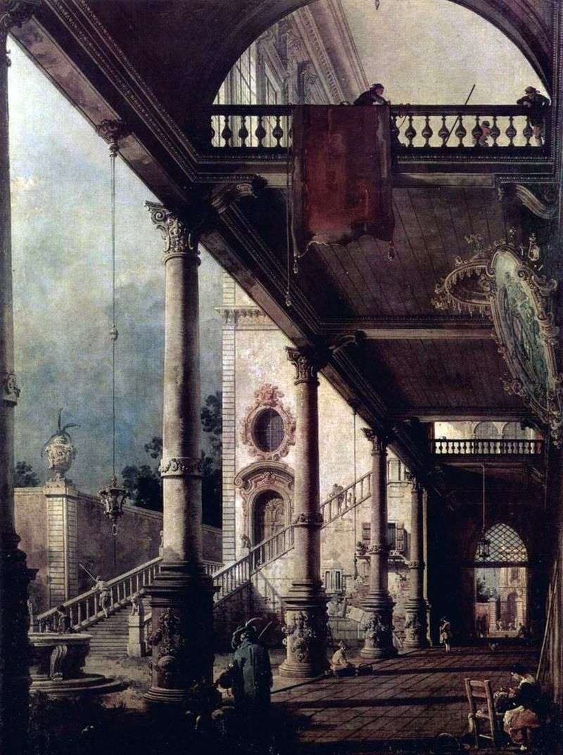 Prospettiva del portico   Antonio Canaletto