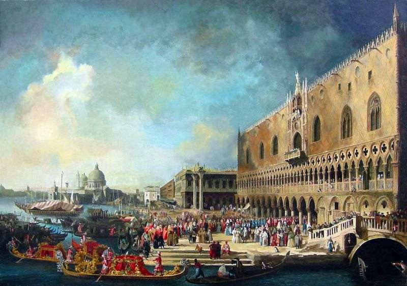 Ricevimento dellAmbasciatore di Francia a Venezia   Antonio Canaletto