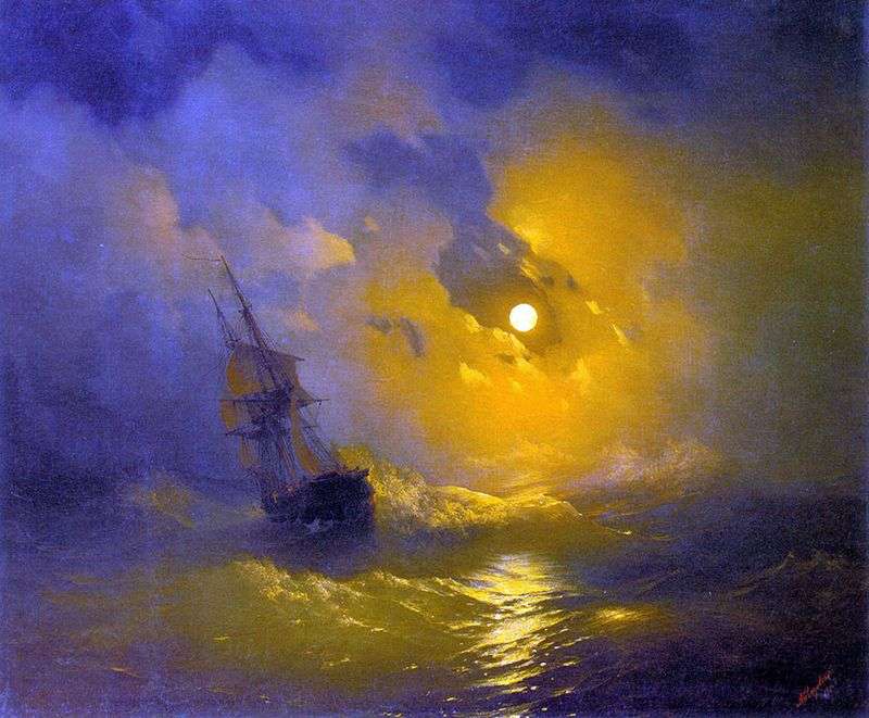 Tempesta sul mare di notte   Ivan Aivazovsky