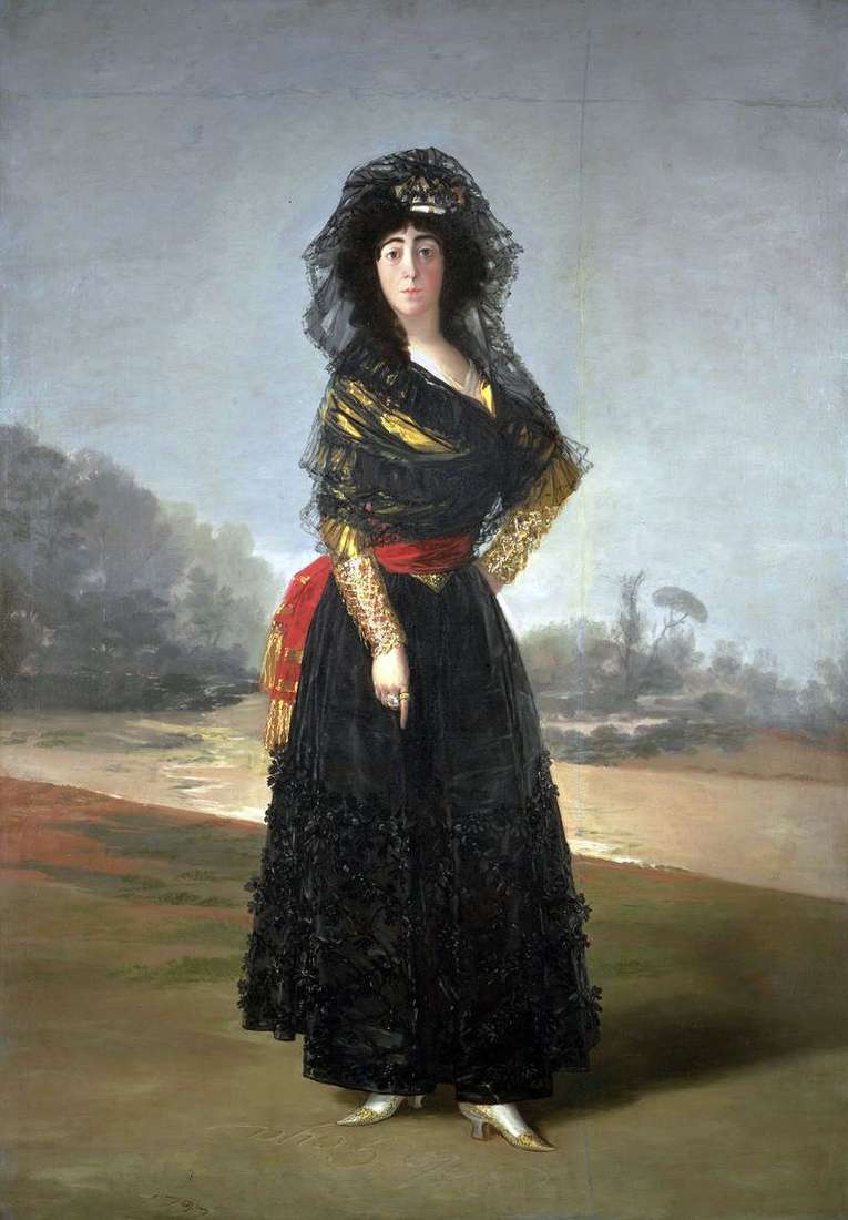 Duchessa Alba in nero   Francisco de Goya