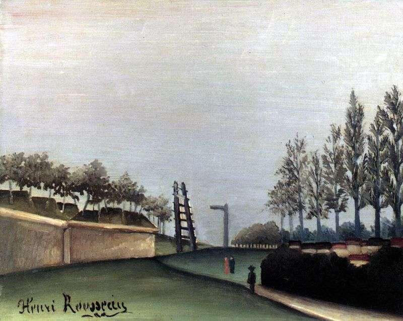 Vista di Parigi dalla porta della città Van   Henri Rousseau