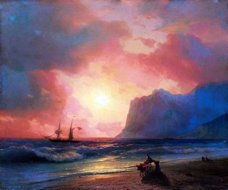 Tramonto sul mare   Ivan Aivazovsky