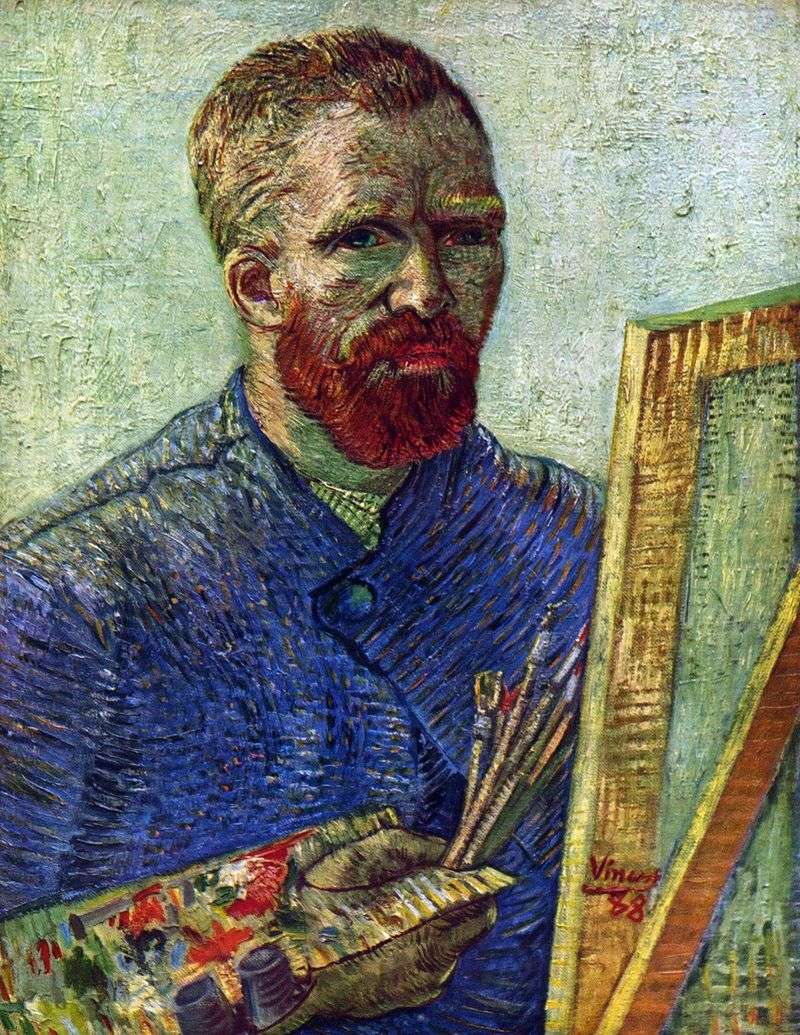 Autoritratto davanti al cavalletto   Vincent Van Gogh