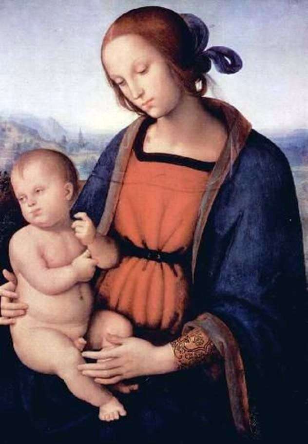 Madonna col Bambino   Pietro di Cristoforo Vanucci Perugino