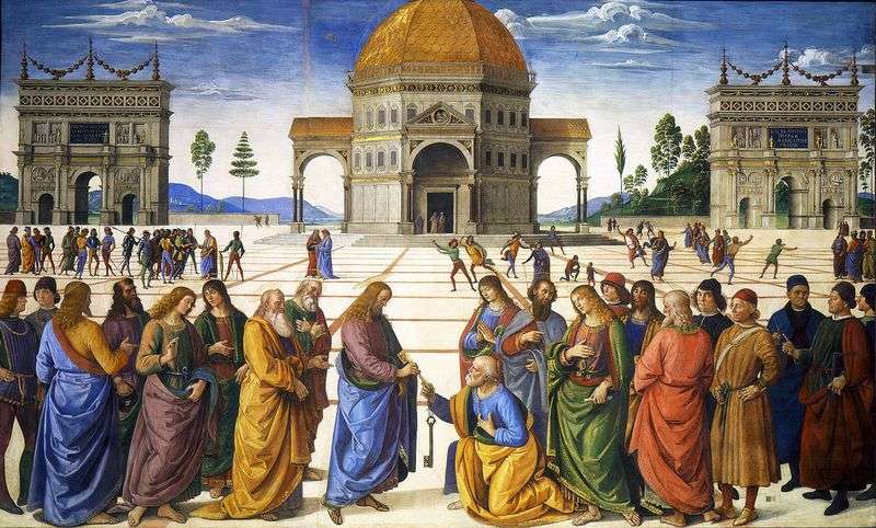 Consegna delle chiavi allapostolo Pietro   Pietro Perugino