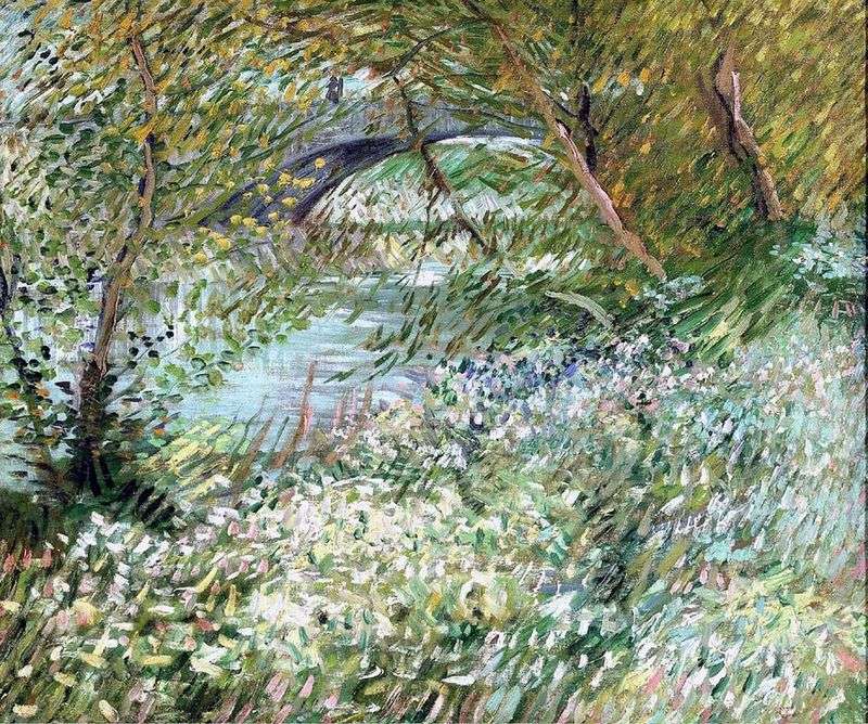 Le rive della Senna a Pont de Clichy in primavera   Vincent Van Gogh