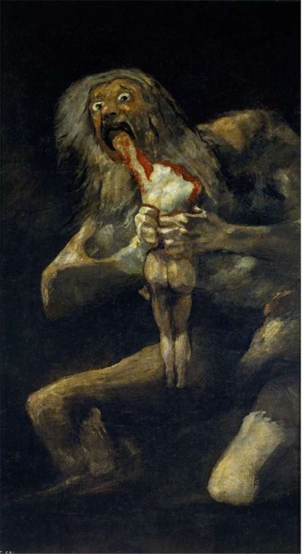 Saturno sta divorando suo figlio   Francisco de Goya