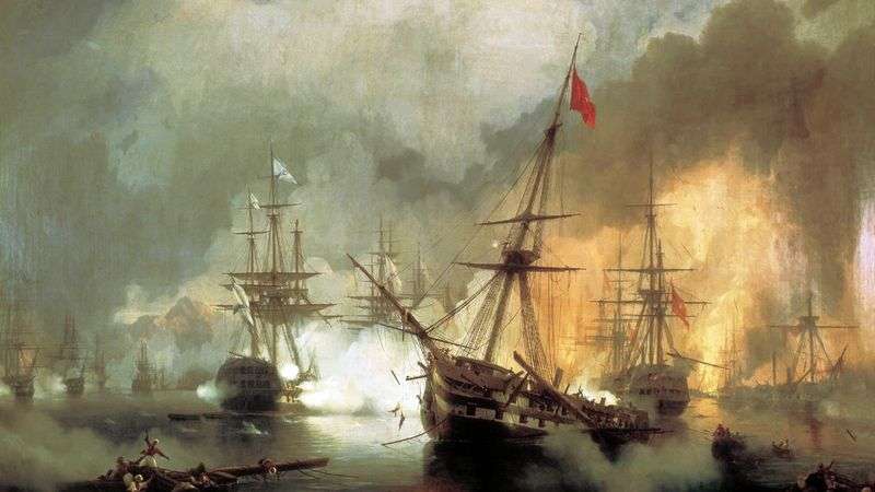 Battaglia navale di Navarin, 2 ottobre 1827   Ivan Aivazovsky