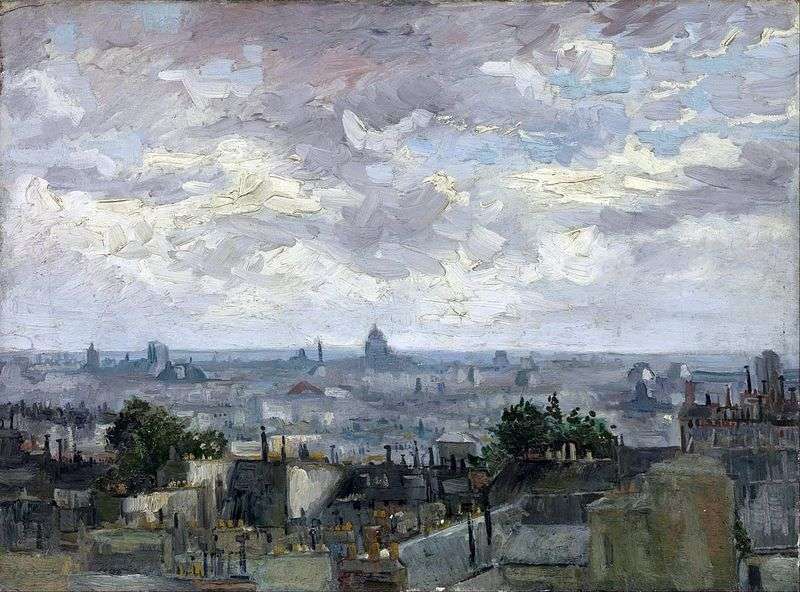 Vista sui tetti di Parigi   Vincent Van Gogh