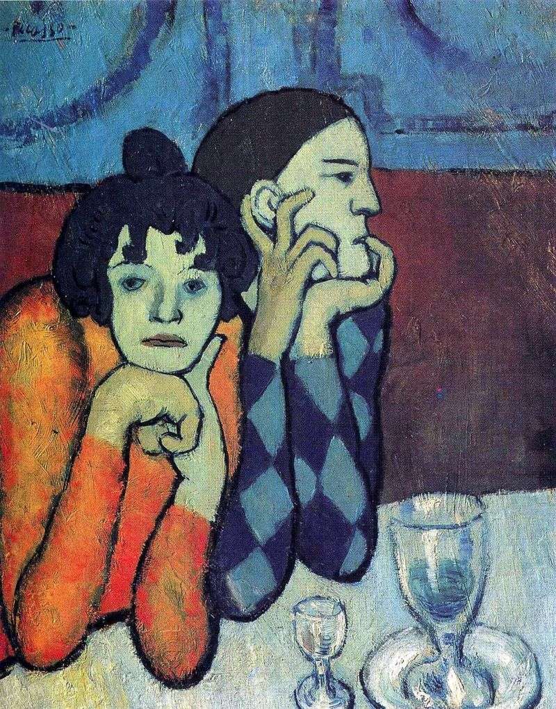 Arlecchino e la sua ragazza   Pablo Picasso