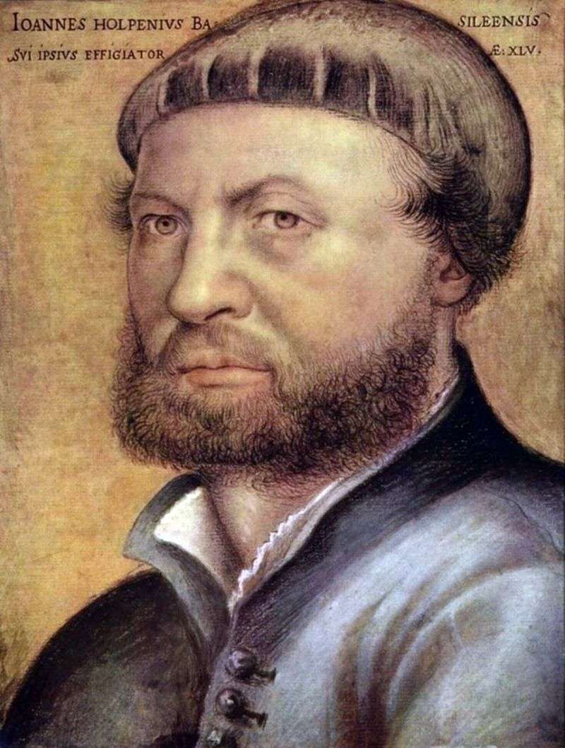 Autoritratto   Hans Holbein