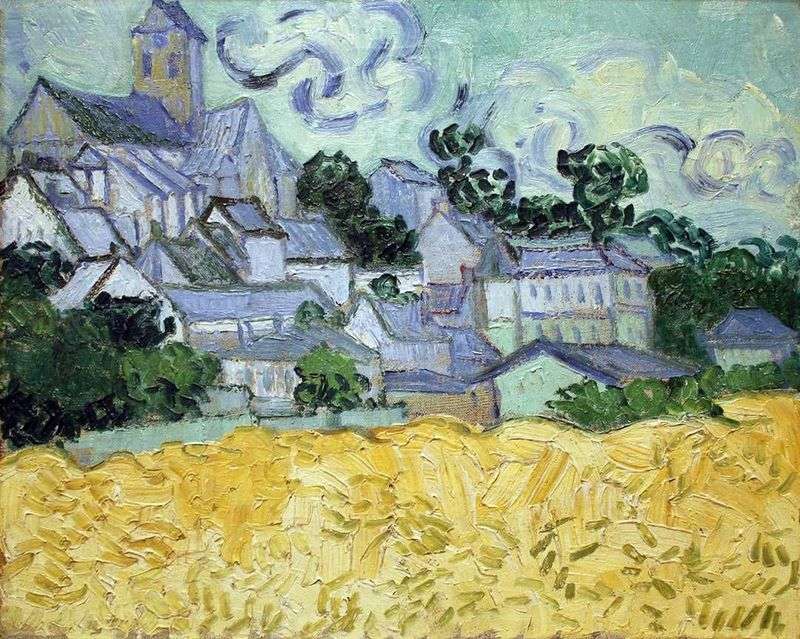 Vista di Auvers e della Chiesa   Vincent Van Gogh