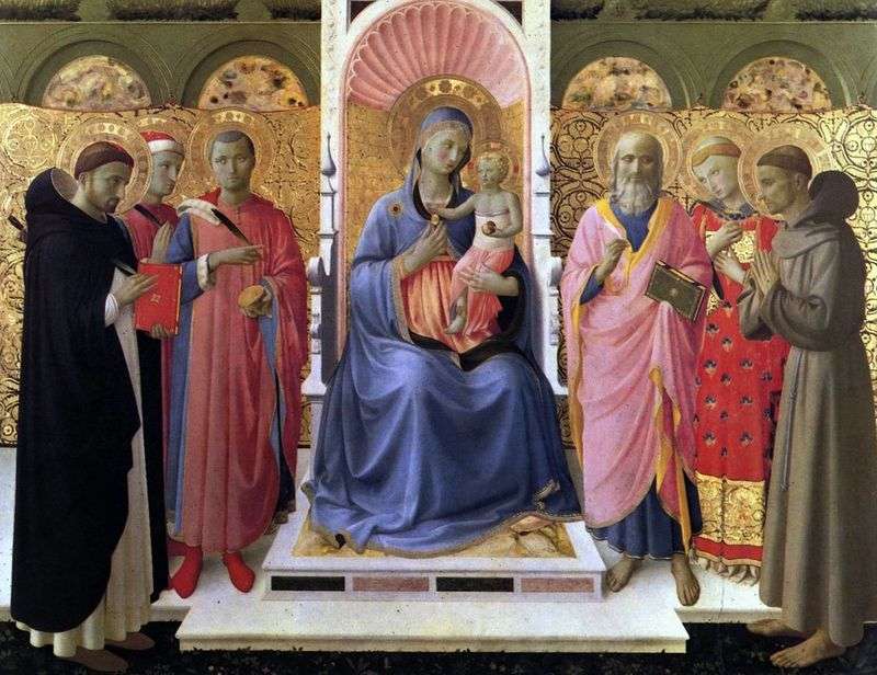 Madonna col Bambino e santi   Angelico Fra