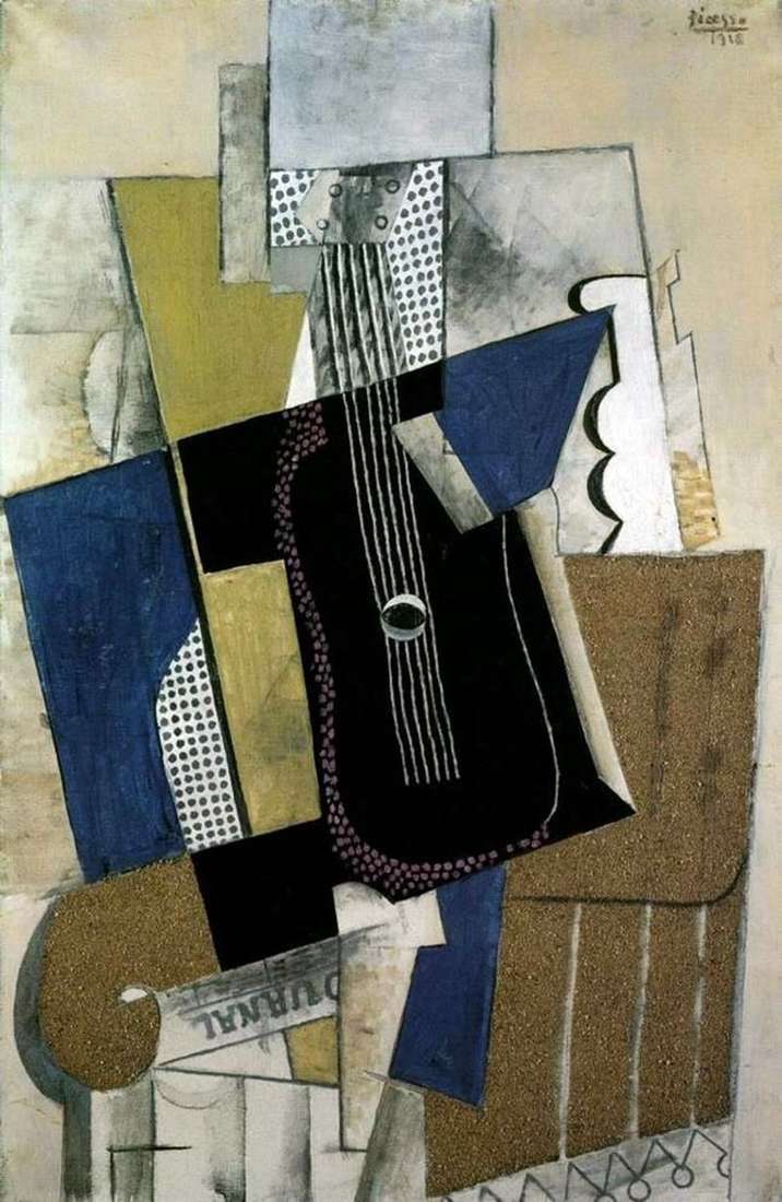 Chitarra e giornale   Pablo Picasso