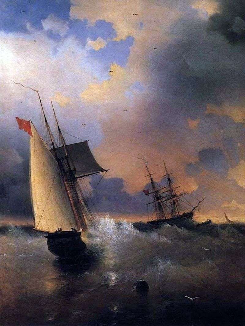 Barca a vela   Ivan Aivazovsky