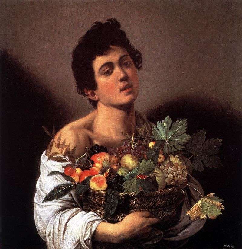Un ragazzo con un cesto di frutta   Michelangelo Merisi da Caravaggio