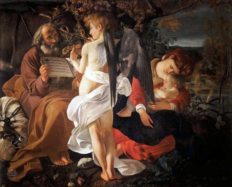 Riposo durante la fuga in Egitto   Michelangelo Merisi da Caravaggio