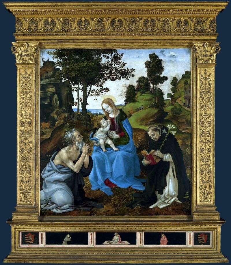 Madonna con Bambino e Santi Girolamo e Domenico   Filippino Lippi