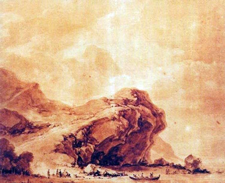 Vista della costa vicino a Genova   Jean Honore Fragonard